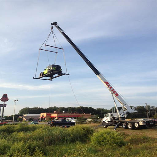 Crane project for East Tennessee Dodge
