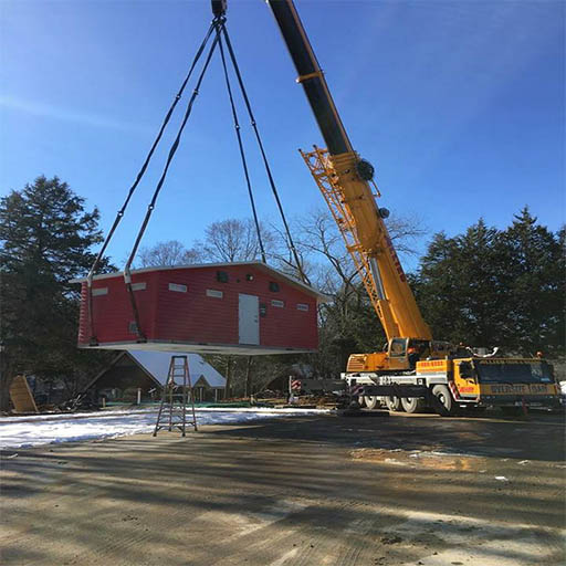 Bath house installation project